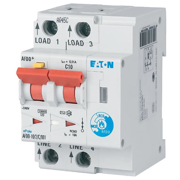 Eaton Brandschutzschalter 2polig, B10A, 30mA AFDD-10/2/B/003-A